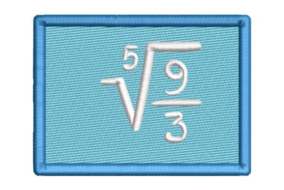 A Chalkboard Equation Embroidery Design for Personalized Gifts