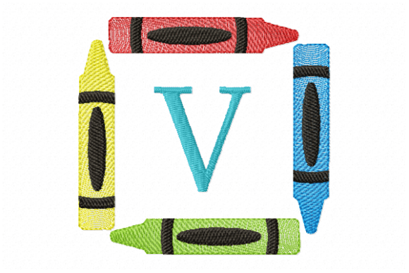 A Designer's Review: The Crayons Frame Monogram Letter V