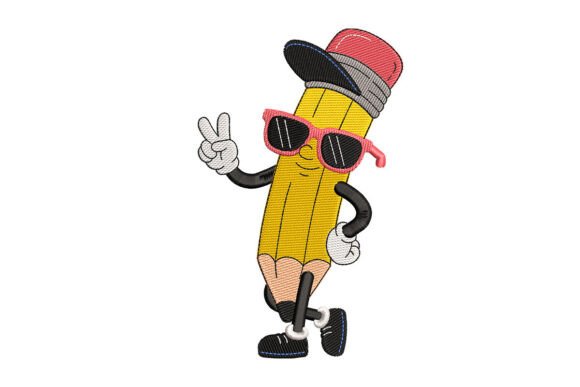 A Professional Review of the Pencil with Sunglasses Embroidery Design