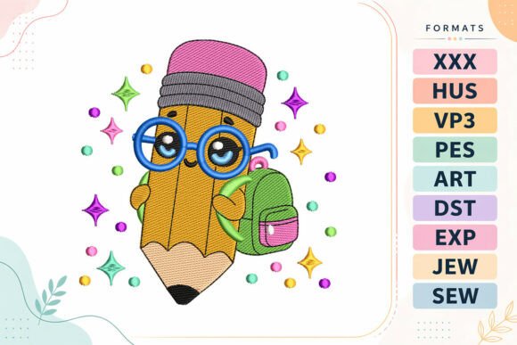 An Honest Review of the Kawaii Back to School Pencil Embroidery Design