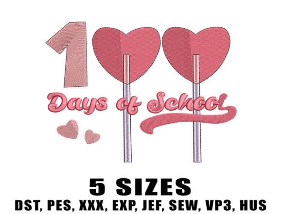 Embroidery Designer Review: 100th Day of School Design