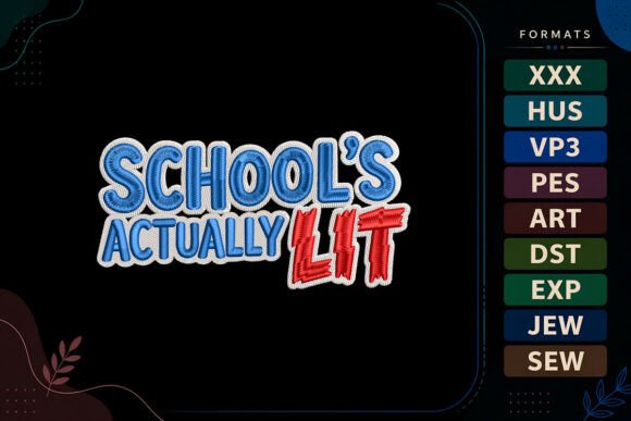 Embroidery Designer Review: Funny Back to School Quote Sweatshirt Design