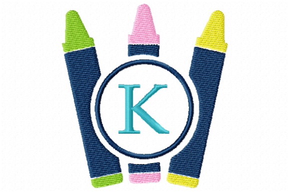 Professional Review of Crayons Frame Monogram Letter K