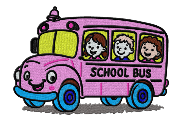 Reviewing Cute School Bus Embroidery Design for Boutique Apparel