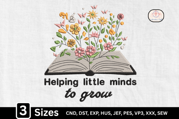 Reviewing the Wildflower Book Teacher Embroidery Design