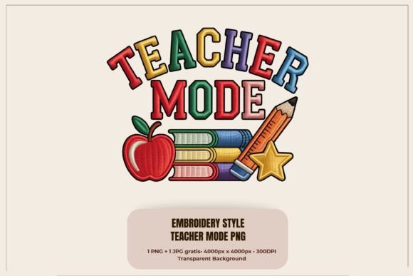 Teacher Mode Faux Embroidery PNG: A Holiday Seller's Review